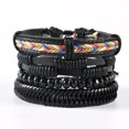 thumbnail image 1 of Pulsera de cuero tejida a mano con cuerda para hombre y mujer, sencilla, joyería, 1 of 1