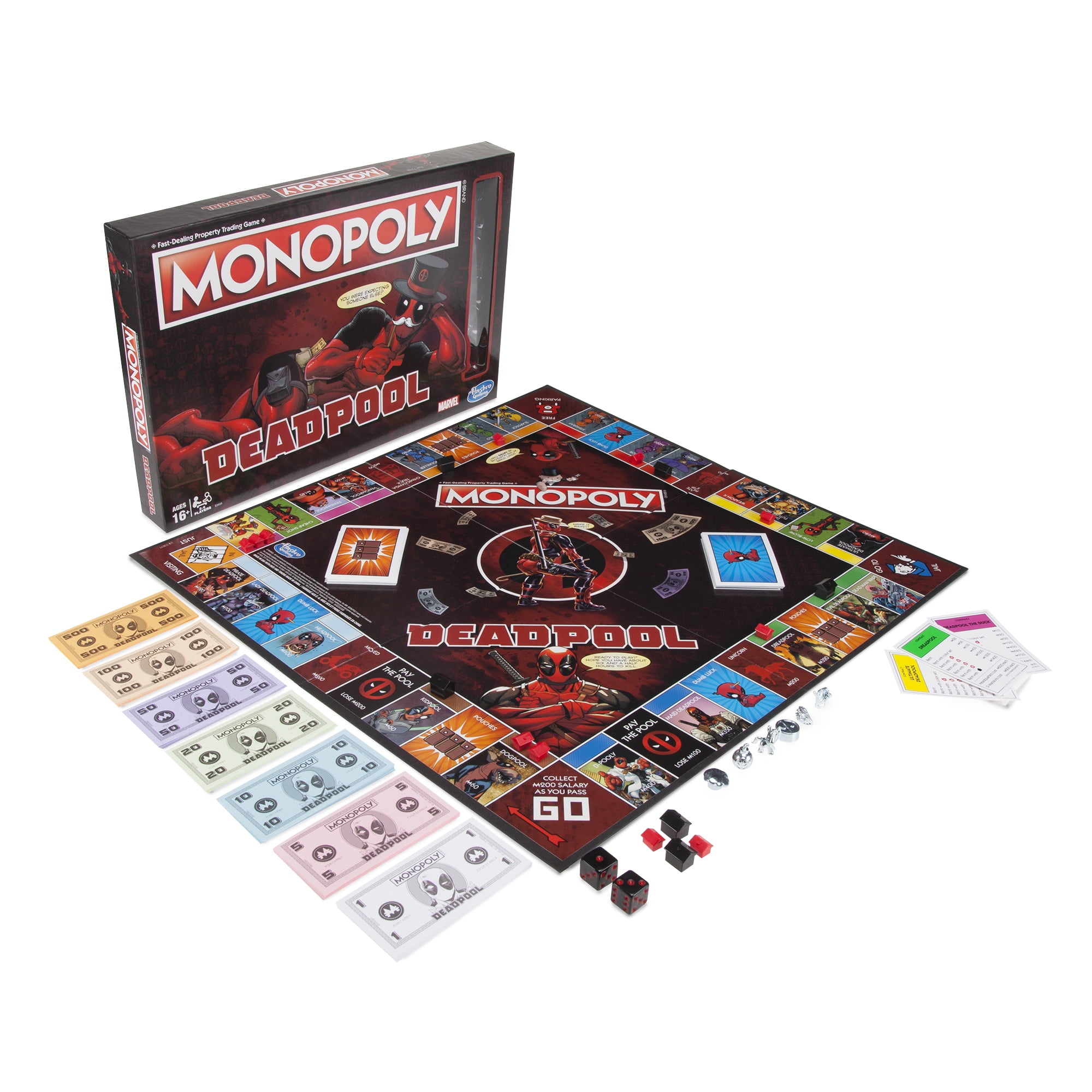 Collector's Edition Marvel Deadpool Monopoly Board Game for sale online 