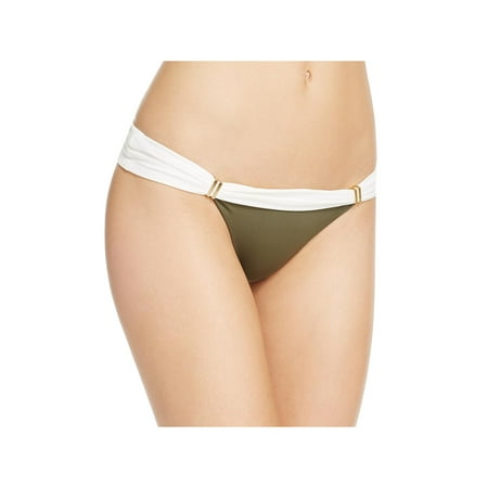 ViX Womens Embellished Colorblock Swim Bottom Separates Green XS
