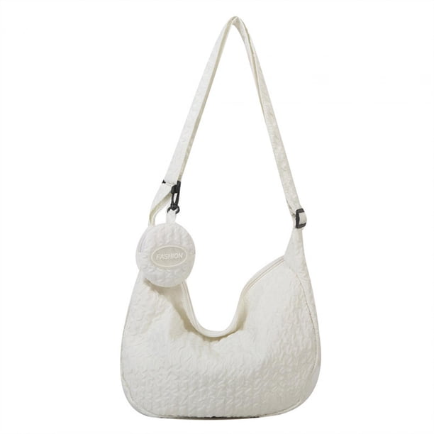 Bolsos cruzados Yuyangstore Bolso de hombro Moda Casual Blanco
