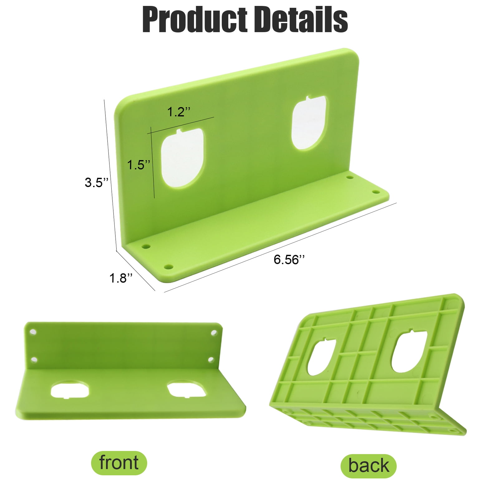 10 Packs Battery Holders Compatible with Ryobi 18V Wall Mounted Battery Holder with 2 Slots Drill Tool Storage Rack Organizer