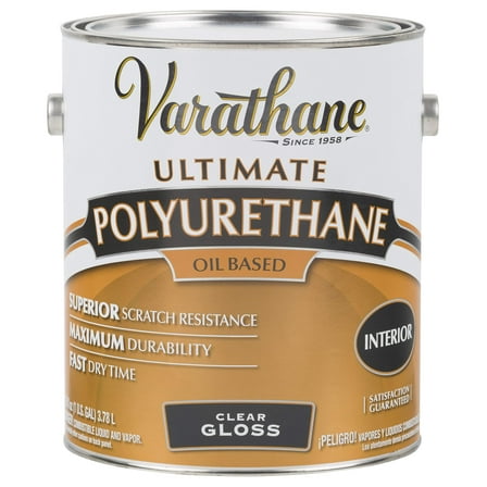 RUST-OLEUM 242173 Varathane Gallon Clear Gloss Interior Premium Polyurethane Wood Finish