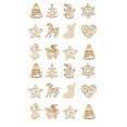 thumbnail image 6 of OFFIGAM 100Pcs Circle Shape Graffiti Chip Pendants Cedar Sawdust for Christmas Festival, 6 of 8
