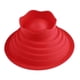 thumbnail image 5 of Hanperal - Juego de 3 cupcakes para hornear, molde gigante para cupcakes, molde de silicona para cupcakes, color rojo Adepaton LH-0723, 5 of 6