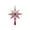 Red-1, variant on Christmas Tree Topper Star, Red Gold Glitter Hanging Ornament, Xmas Tree Top Decoration Use