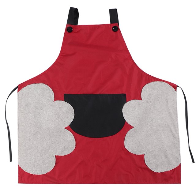 Delantal impermeable con prácticos bolsillos para cocinar Red Kitchen Chic
