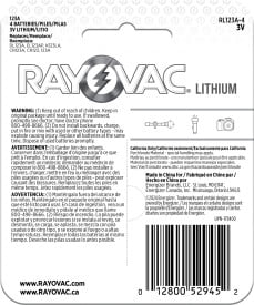 (24 pack) Rayovac 123 3V Lithium Photo Batteries (4 Pack), CR123A High Power Lithium Batteries Compatible with Cameras, Flashlights, Electronics and More