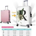 thumbnail image 2 of Leaf Initial Name R White Luggage Cover Elastic Washable Stretch Suitcase Protector Anti-Scratch Travel Suitcase Cover for Kid and Adult S (Fit 18-21 inch suitcase), 2 of 6
