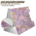 thumbnail image 2 of FORMRS A4 Clipboard Folder with Pen Holder Horizontal Foldable School Office Binder, Pastel Pink Marble Pattern, 2 of 9