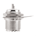 thumbnail image 3 of UHF Female SO239 Flange Mount RF Connector Adapter Test Converter Panel Chassis Mount Handle RF Coax Cable 2Pcs,2 x UHF Female Panel Connector,Silver, 3 of 8