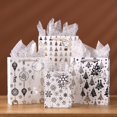 thumbnail image 4 of Paquete de 12 bolsas de regalo SHIPKEY plateadas para Navidad, 26 x 10 x 32 cm, 4 of 7