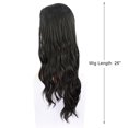 thumbnail image 2 of Unique Bargains Lace Front Wigs Long Body Wave for Women Lady Dark Black, 2 of 7