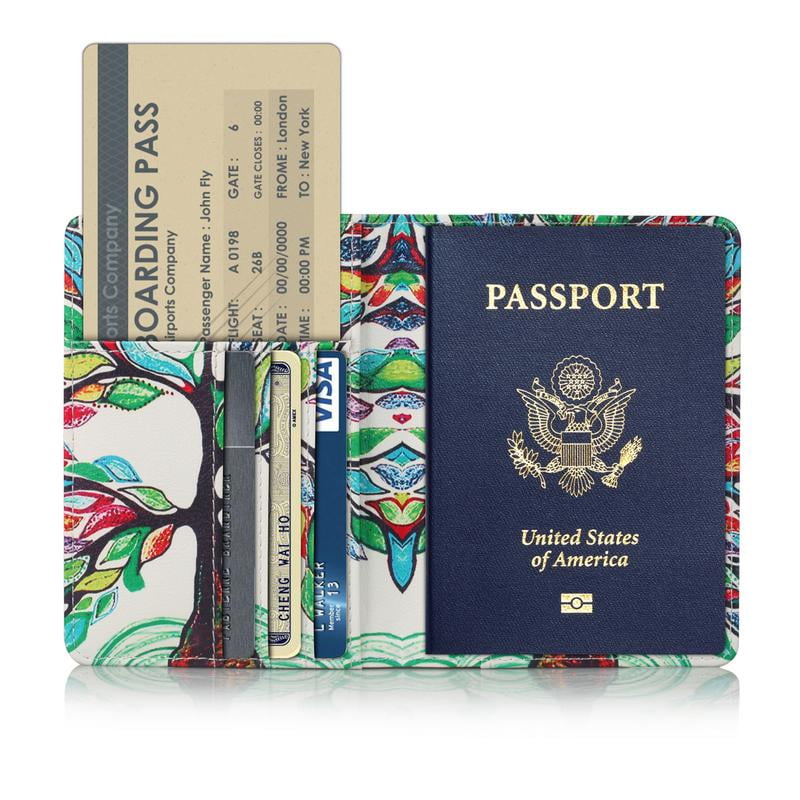 Passport Holder Travel Wallet RFID Blocking Case Cover, EpicGadget Passport Holder Travel Wallet RFID Blocking Case Cover, EpicGadget