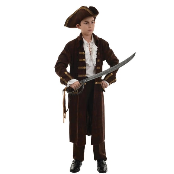 Underwraps Boys' Pirate Captain Costume - Size 6-8
