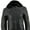 Black, variant on Milwaukee Leather ML2066 Women's 3/4 Black Leather Hoodie Jacket with Reflective Tribal Design X-Large