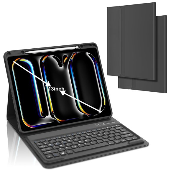 Funda de teclado KVAGO para iPad Pro 13" M4 2024 Bluetooth