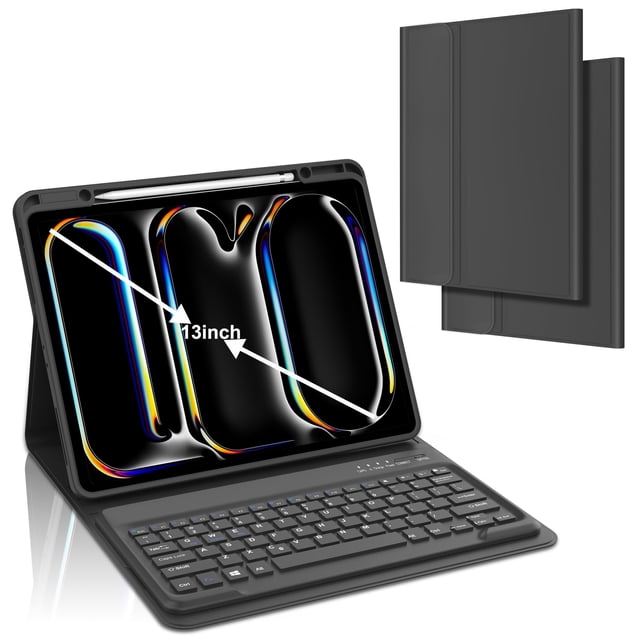 Funda de teclado KVAGO para iPad Pro 13" M4 2024 Bluetooth