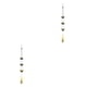 thumbnail image 4 of Campana de viento de metal Ounissouiy con carillones melodiosos color oro verde 2Conjunto, 4 of 6