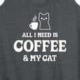 thumbnail image 3 of Instant Message - All I Need Coffee Cat - Women's Racerback Tank Top, 3 of 6