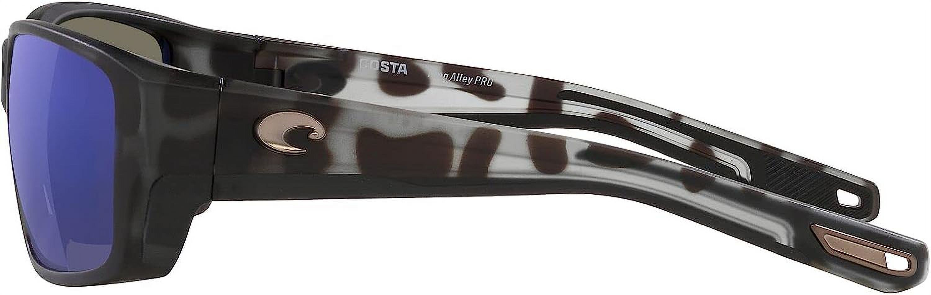 Costa Del Mar Tuna Alley Pro Blue Mirror Polarized Glass Men's Sunglasses 6S9105 910513 60
