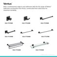 thumbnail image 4 of KRAUS Ventus Bathroom Shelf with Towel Bar, Matte Black Finish, 4 of 7