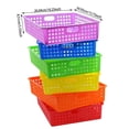 thumbnail image 2 of 6 Pack Classroom Paper Baskets, Organizing Desk Boho Tray for A4 Papers, Classroom Storage Paper Bins, Fun Turn In Trays for Teachers and Students, Office Desk Room Trays, 2 of 4