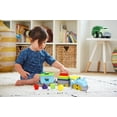 thumbnail image 2 of Juguetes Toy Train Green Stack & Sort azules de 12 piezas para niños, 2 of 2