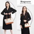 thumbnail image 2 of Women Handbags Set 4pcs Purses for Women Tote Bags Satchel Shoulder Bag Wristlet Bag Clutch Purse for Women, 2 of 8