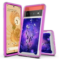 Google Pixel 6 Pro Case, Rosebono Hybrid Graphic Design Pattern Hard Back Pannel Cover Case For Google Pixel 6 Pro (Dream Catcher)