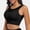 Black, variant on Women's Sports Bras With Padding Under $5 Solid Color Plus Mesh Breathable Drying Sports Bra