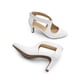thumbnail image 3 of DREAM PAIRS Zapatos de Tacón para Mujer Blancos Punta en Punta Tacón de 7 cm, 3 of 7