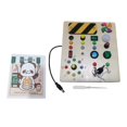 thumbnail image 1 of Tablero ocupado iluminado, tablero sensorial, juguete de aprendizaje sensorial, tablero de interruptores, juguete Montessori para regalos, niños, niña Estilo C Baoblaze Tablero ocupado, 1 of 8