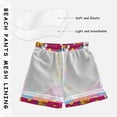 thumbnail image 3 of FORMRS Boys Swim Trunks Quick Dry Mesh Liner Boardshorts Sizes XS-XL, Red Whimsical Floral, 3 of 7