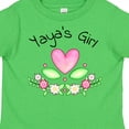 thumbnail image 4 of Inktastic Yaya's Girl Heart Flowers Girls Toddler T-Shirt, 4 of 5