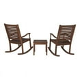 thumbnail image 5 of Afuera Living 3-Piece Outdoor Rocking Chair with Square Side Table in Brown, 5 of 5