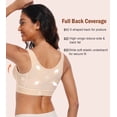 thumbnail image 3 of Exerin Compression Bra for Women's Front Closure Bras with Adjustable Straps Wirefree, 3 of 7
