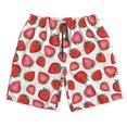 thumbnail image 5 of Wukai Hand Drawn Strawberry Print Beach Trunks with Compression Liner Swimsuit Quick Dry Beach Sports Shorts with Pocket-Small, 5 of 8