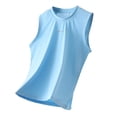 thumbnail image 3 of VOUZZA Kids Tank Top Mesh Breathable Sleeveless Sports Tee Athletic Training Undershirt Boy Girl, 3 of 9