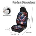 thumbnail image 6 of Uourmeti Polyester Fabric Car Seat Accessory for Automotive, Washable Stretchy Car Seat Covers, Patriotic Bald Eagle Print, 6 of 12