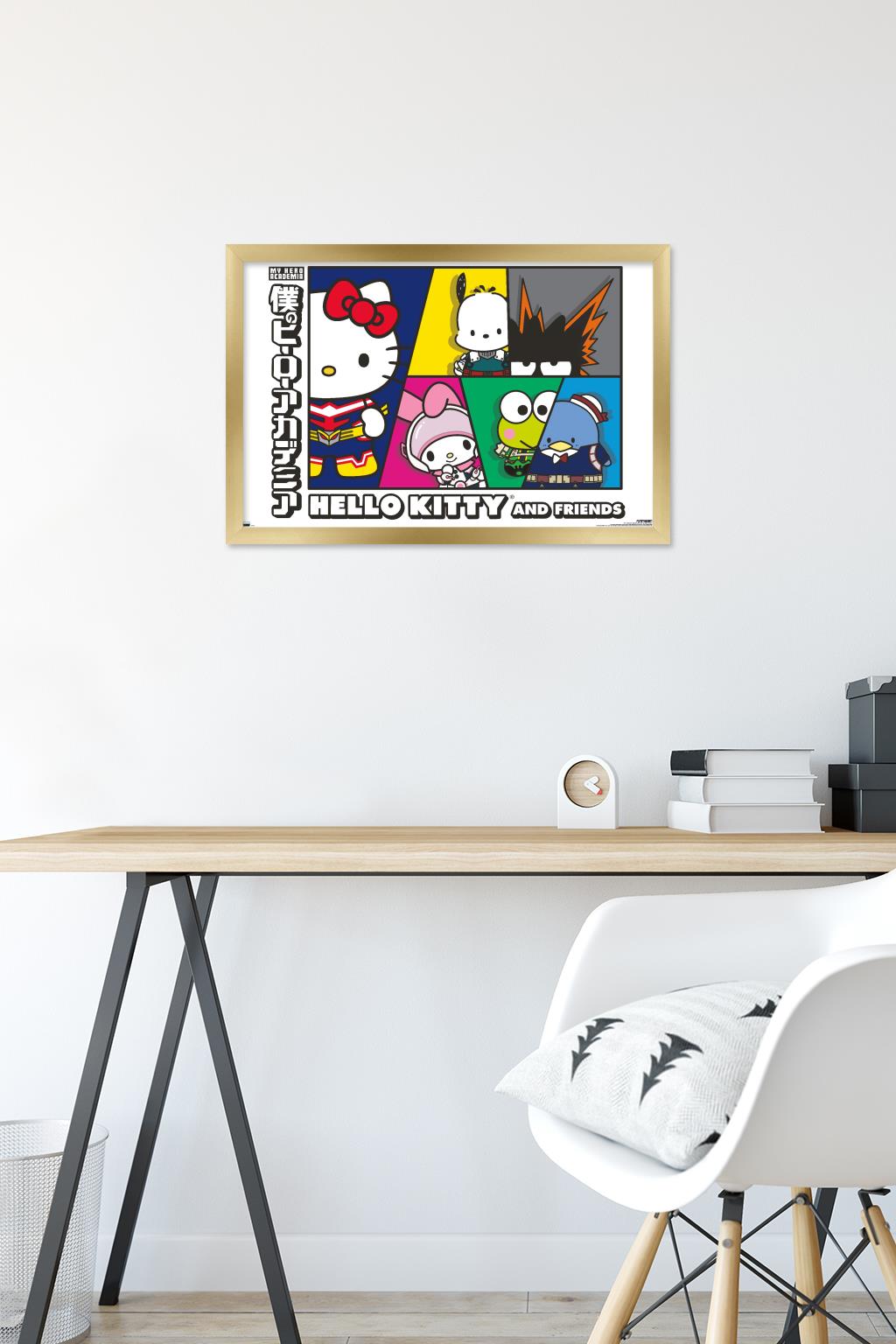 Hello Kitty And Friends Rainbow Pastel Canvas Wall Art