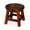Cherry, variant on Carved Stool in Cherry Finish | Functional in Various Home Scenes | Crafted from Quality Rubberwood | Simple to Store