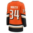 thumbnail image 3 of Women's Fanatics Petr Mrazek Orange Anaheim Ducks Home Breakaway Jersey, 3 of 3