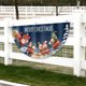 thumbnail image 3 of Banderas navideñas en forma de abanico para exteriores, puertas y decoraciones navideñas., 3 of 10
