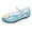 1-Blue375, variant on Byoo Girls Daisy Glitter Jelly Mary Jane Sandals Sparkly Floral Casual Slides Non- Lightweight Shoes
