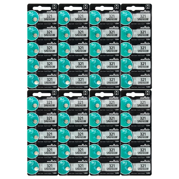 40 Murata 321 SR616SW SR616 SILVER OXIDE Watch Battery