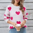 thumbnail image 6 of Sweatshirt for Women Perfect For Daily Wear or Loungewear! The Best Choice for Valentine's DayL Pink Valentine's Day Sweatshirt, 6 of 6