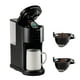 thumbnail image 1 of CUCKOO Cafetera de una sola porción para K-Cup y café molido + té de hojas sueltas, versátil cafetera de cápsulas K-Cup 3 en 1, cafetera pequeña de una sola taza con 5 tamaños, cafetera KCup (CCM-AK01, 1 of 5