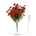 thumbnail image 3 of Ramos de decoración exterior de flores de eucalipto violeta artificiales - arreglos florales artificiales de plástico, sprays violetas realistas, terraza, porche y balcones para jardín, 3 of 6