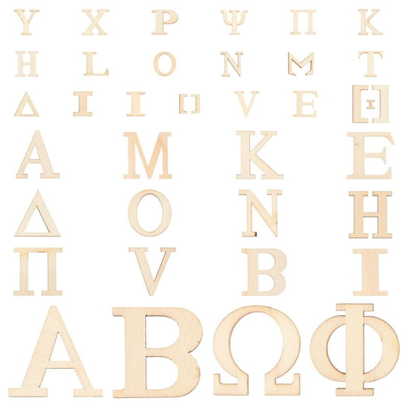 HONMEET Letter Blocks for Decorations Wood Unfinished 72-Pcs