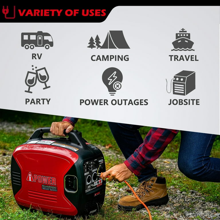  A-iPower Portable Inverter Generator, 2000W Ultra